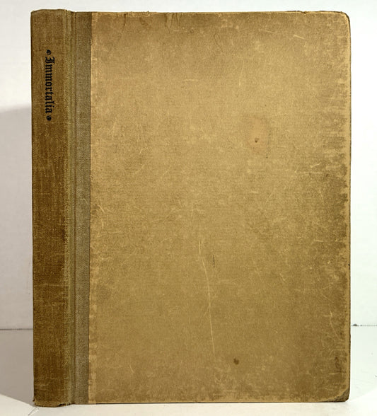 Immortalia by A Gentleman About Town 1927