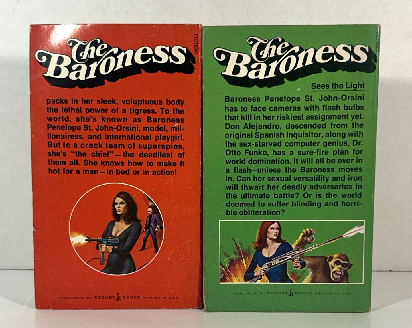 Set of 2 The Baroness by Paul Kenyon 1974
