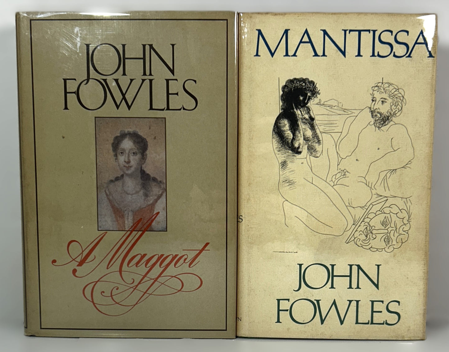 Mantissa and A Maggot by John Fowles - 1st Editions