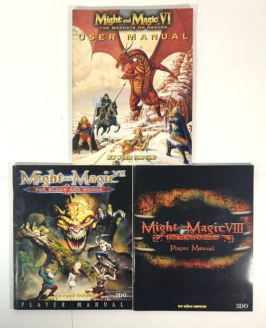 Set of 3 Might & Magic VI-VIII 1998-2000