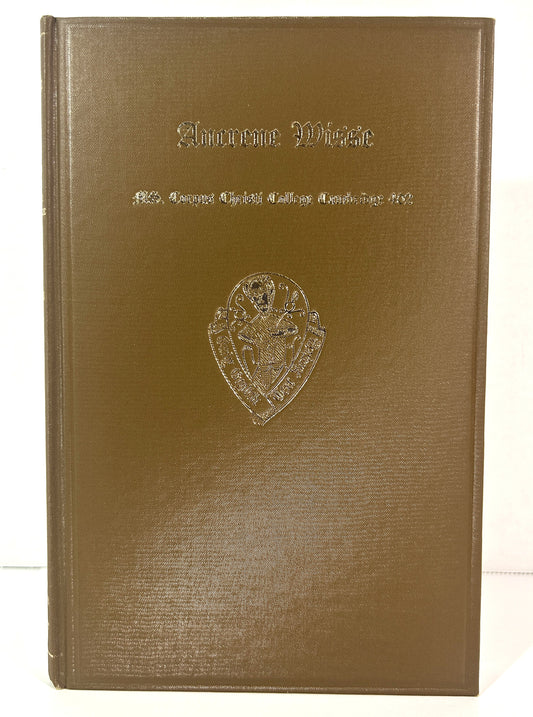 The English Text of the Ancrene Wisse (Anchoress' Guide) by JRR Tolkien 1962 Oxford University Press