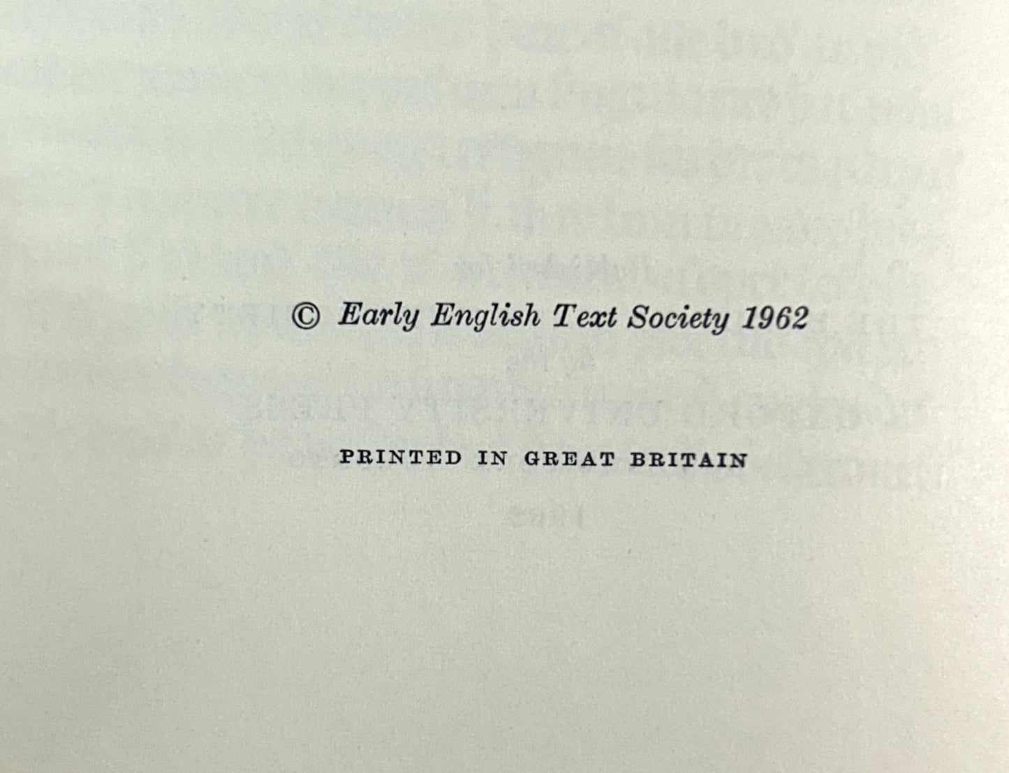 The English Text of the Ancrene Wisse (Anchoress' Guide) by JRR Tolkien 1962 Oxford University Press