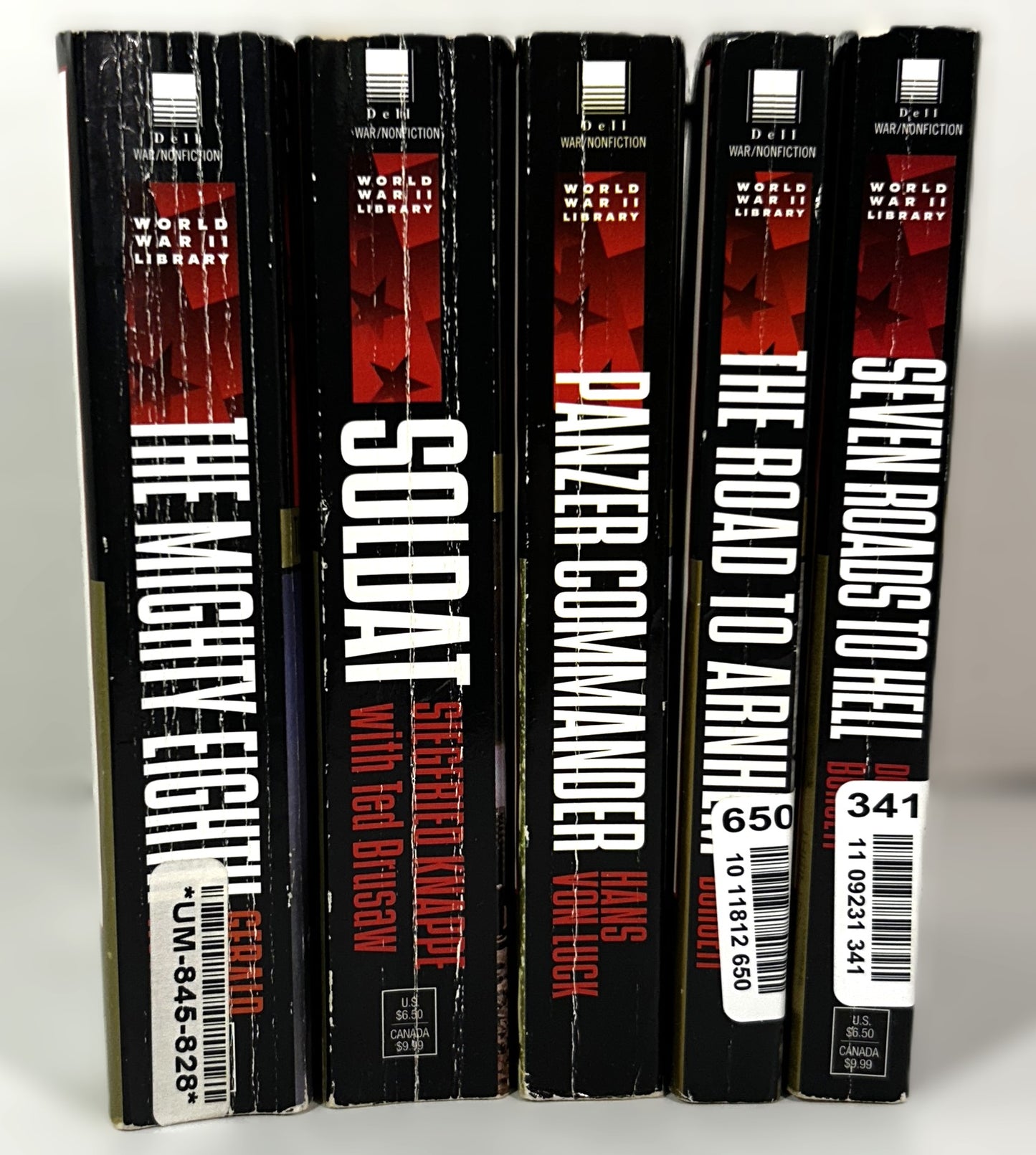 Set of 5 World War II Library circa 2000 Softcover Mass Markets