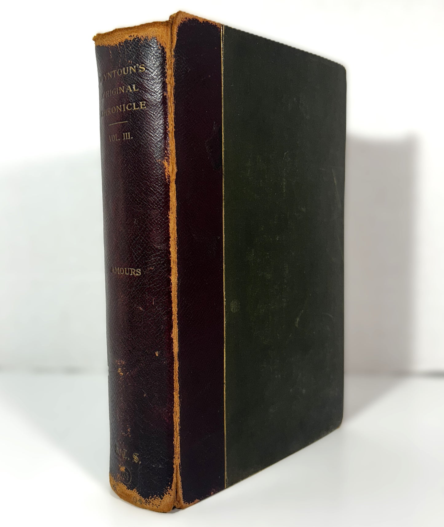 Original Chronicle of Andrew of Wyntoun by FJ Amours Vol #3 Hardcover 1904