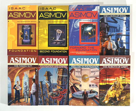 Lot of 8 Asimov Novels 1991-2004 Bantam Editons