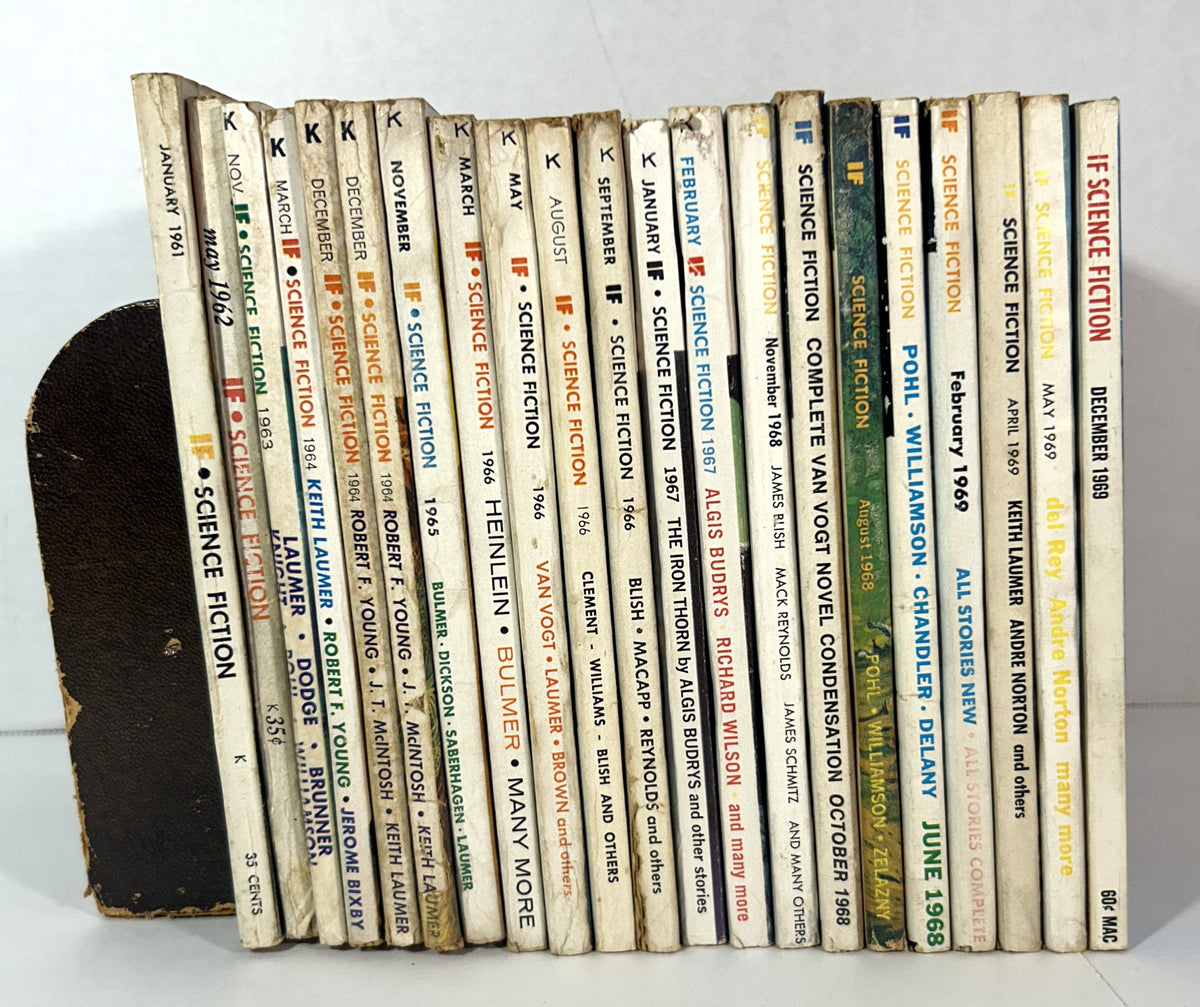 Lot of 21 IF Science Fiction Magazines 1961-1969