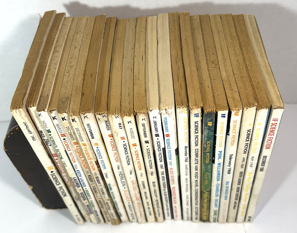 Lot of 21 IF Science Fiction Magazines 1961-1969