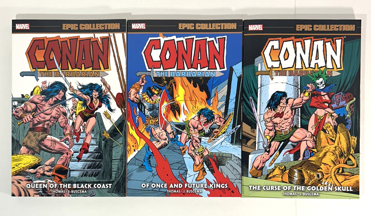 Marvel: Set of 3 Conan: Epic Collection 2021-2022 1st Printings