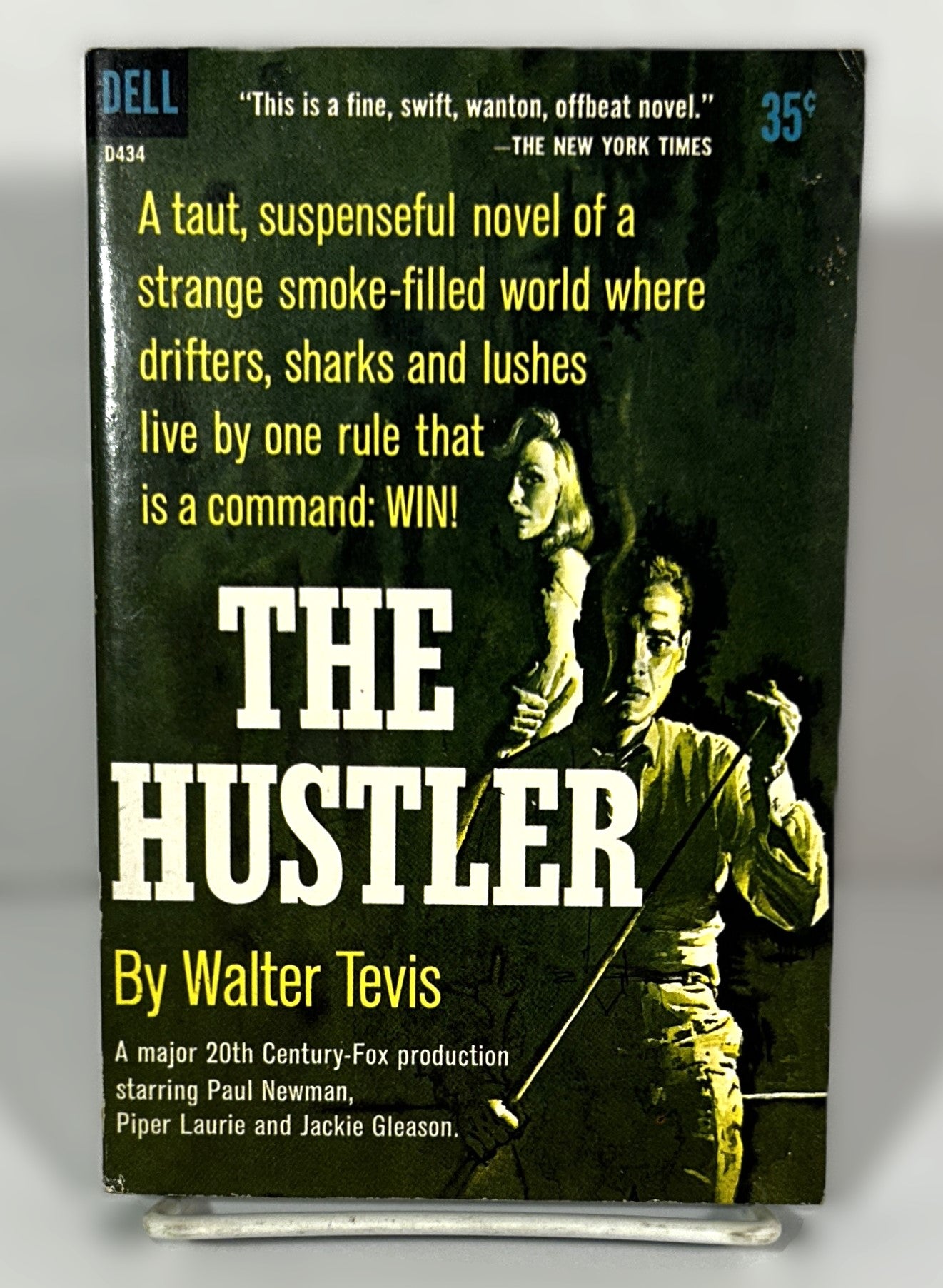 The Hustler by Walter Tevis 1961 Dell Paperback