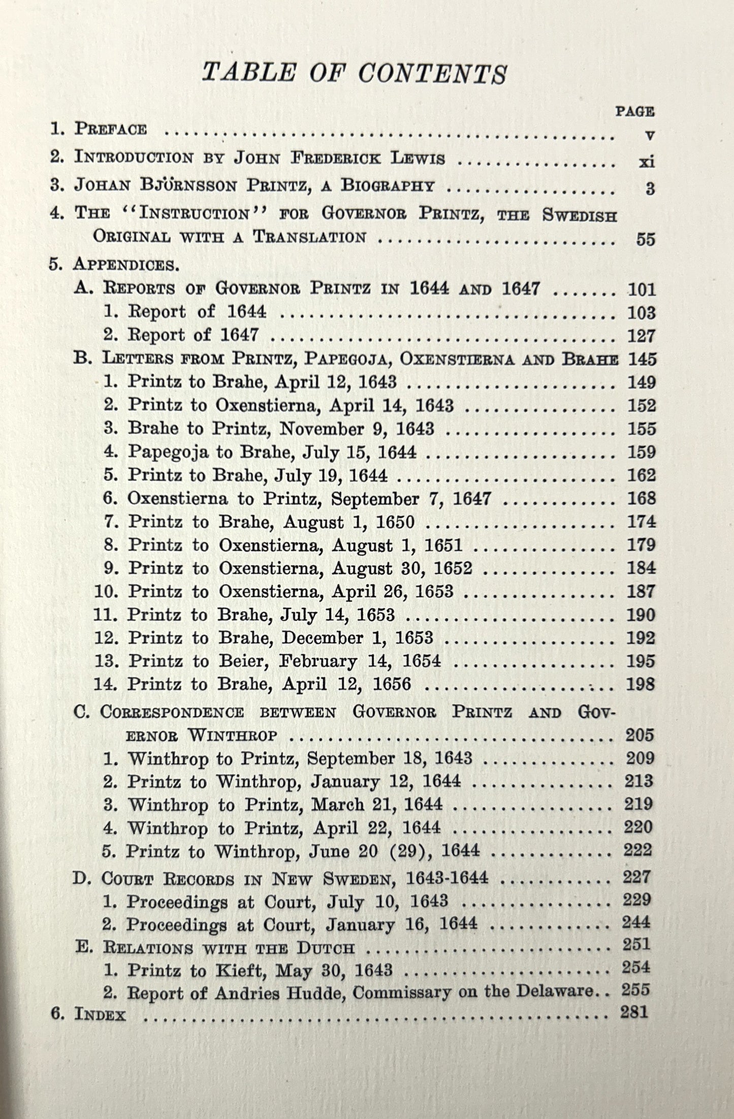 The Instruction for Johan Printz by Amandus Johnson 1930 in Box