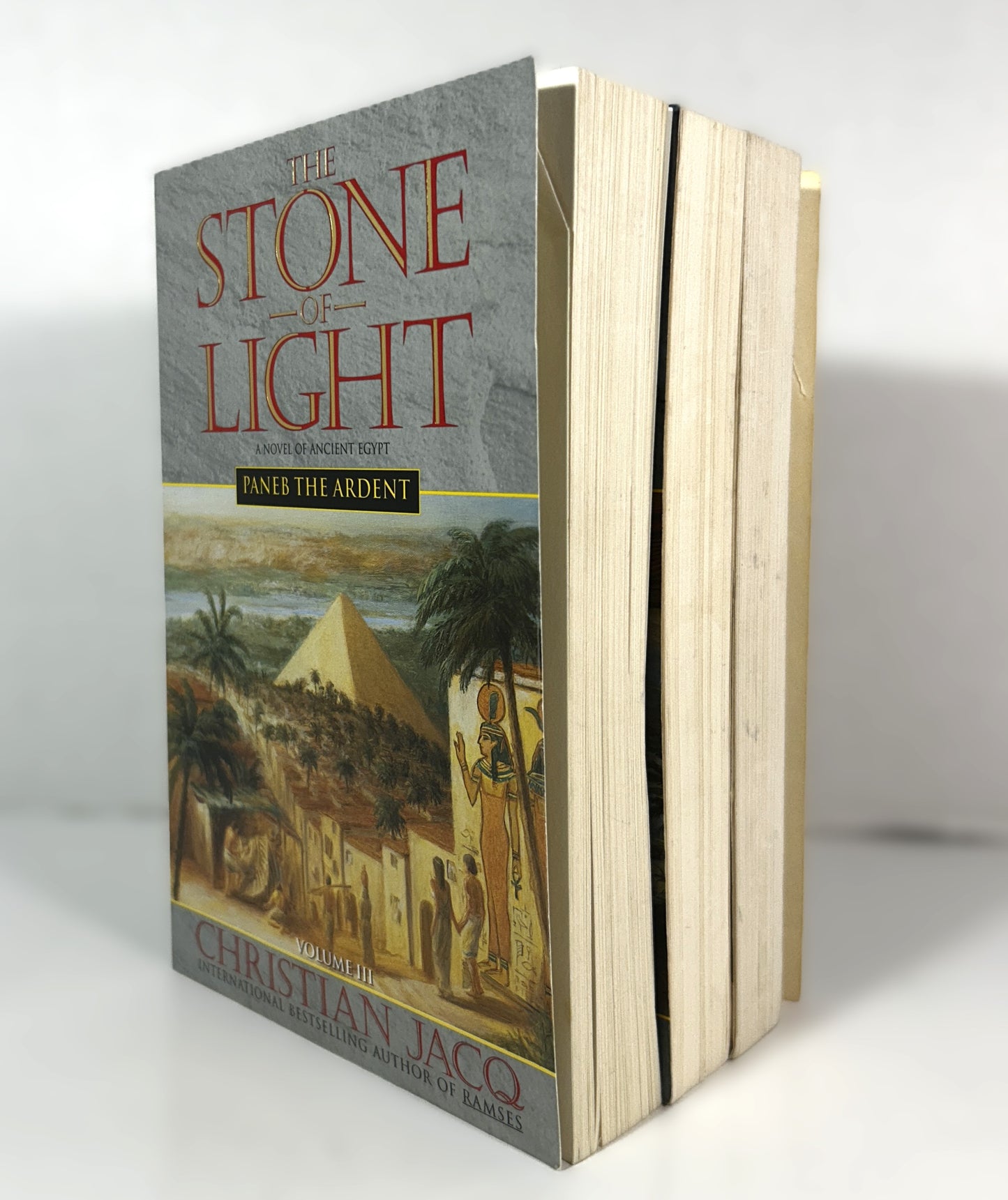 The Stone of Light Books #1-#3 by Christian Jacq 2000 Softcovers