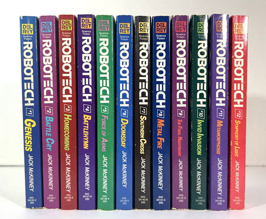 Set of 12 Robotech by Jack McKinney 1987 1st Prints
