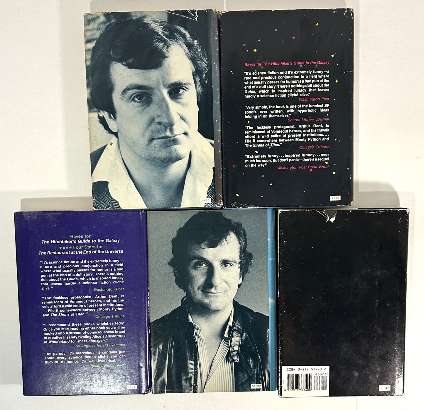 Complete 5 Volume Set Hitchhiker's Guide to the Galaxy by Douglas Adams 1979-1992 BCE