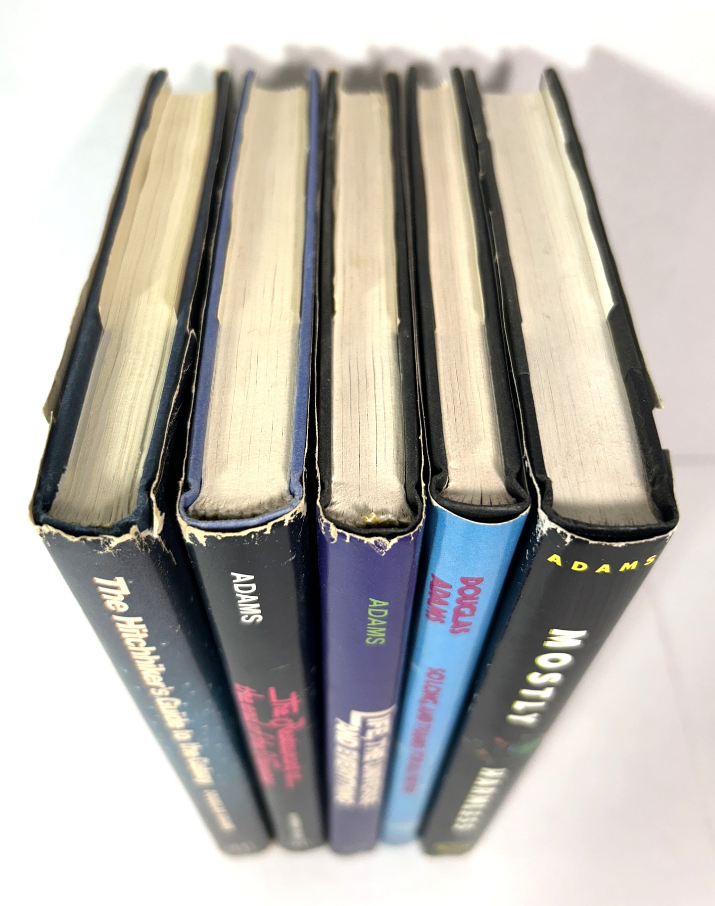 Complete 5 Volume Set Hitchhiker's Guide to the Galaxy by Douglas Adams 1979-1992 BCE