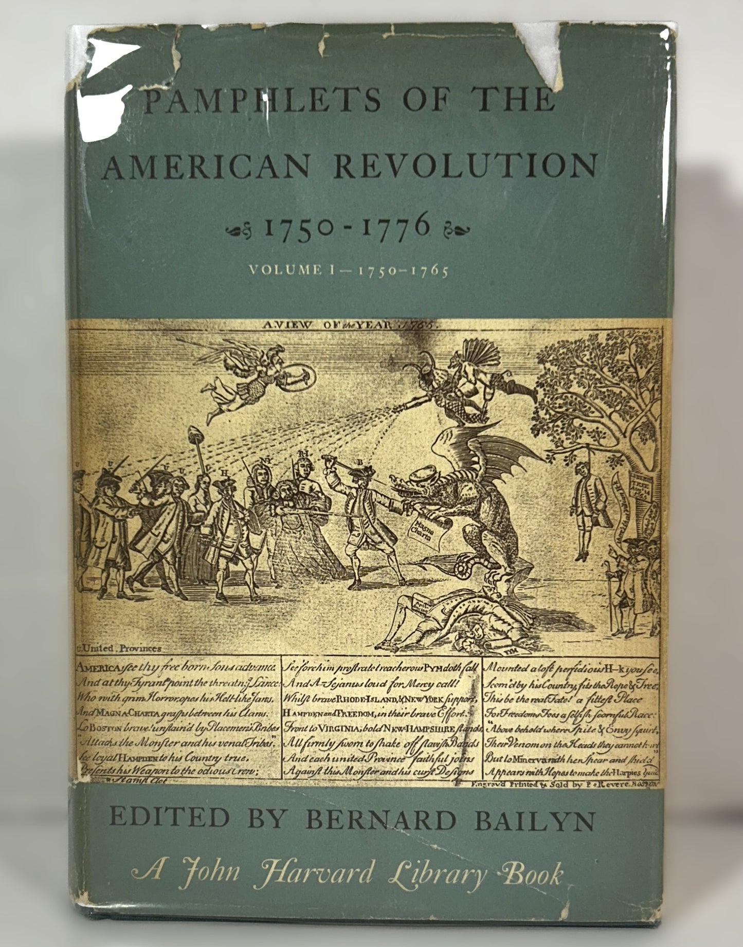 Pamphlets of the American Revolution Vol. 1 1750-1765 by Bernard Bailyn 1971