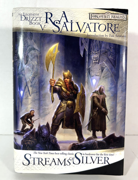 Forgotten Realms: Streams of Silver (Legend of Drizzt #5) by RA Salvatore 2005 SIGNED 1st Ed
