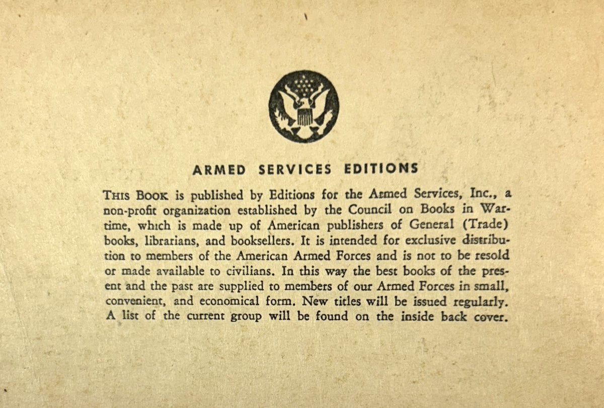 A Wartime Whitman edited by Major William A. Aiken 1926 Armed Services Edition