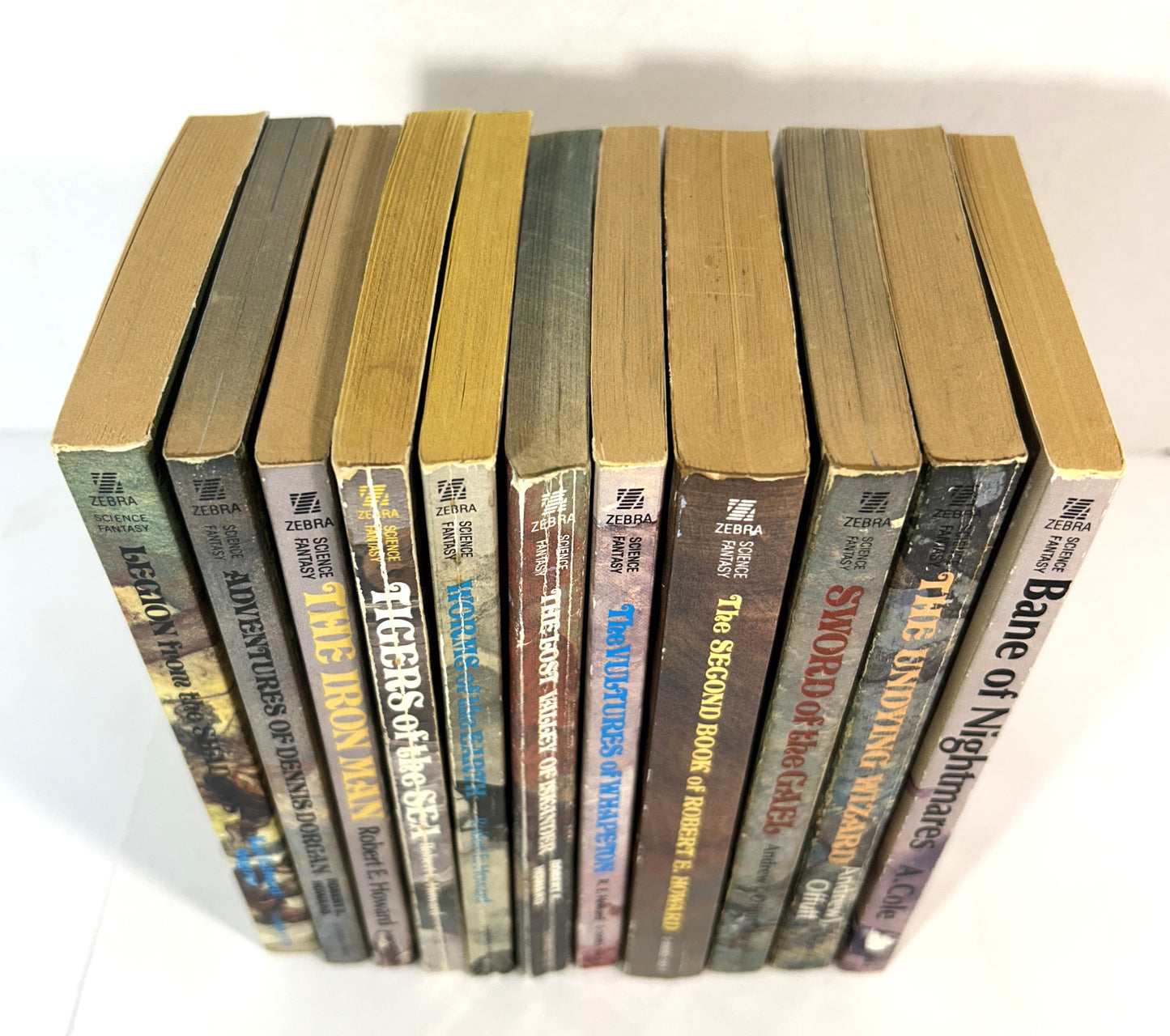 Set of 11 Conan/Robert E. Howard Zebra Paperbacks circa 1970s