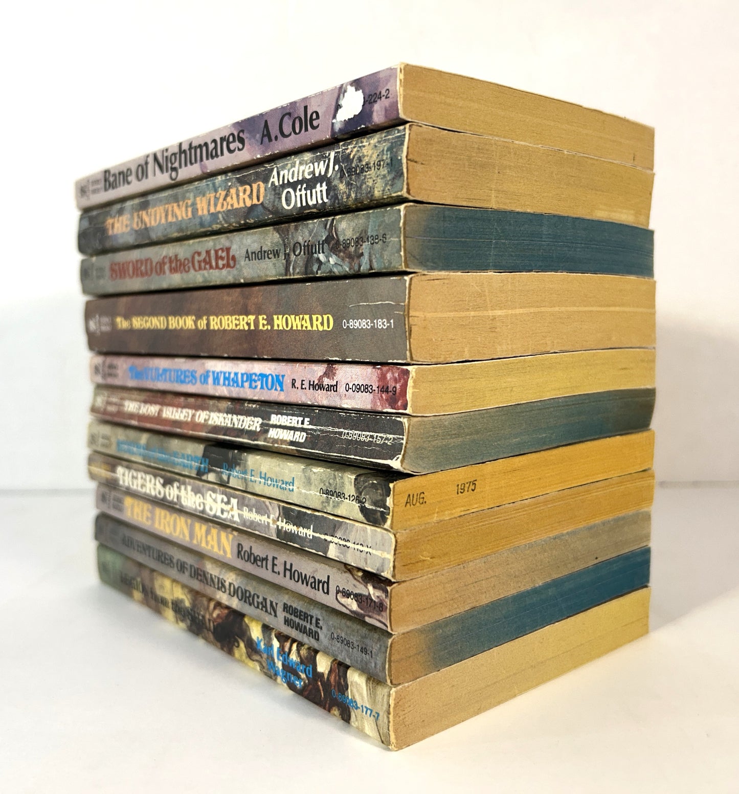 Set of 11 Conan/Robert E. Howard Zebra Paperbacks circa 1970s