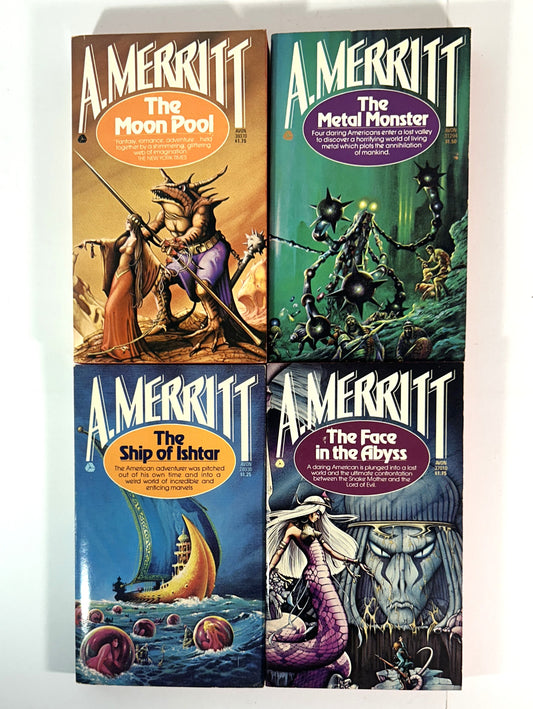 Set of 4 A. Merritt Novels