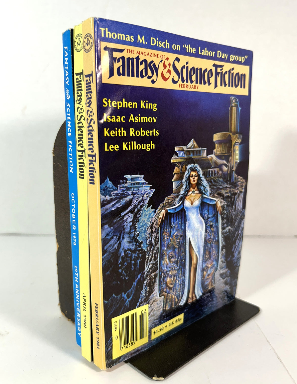 Set of 3 The Magazine of Fantasy and Science Fiction 1978-1981 Stephen King's Gunslinger Chapters #1-3