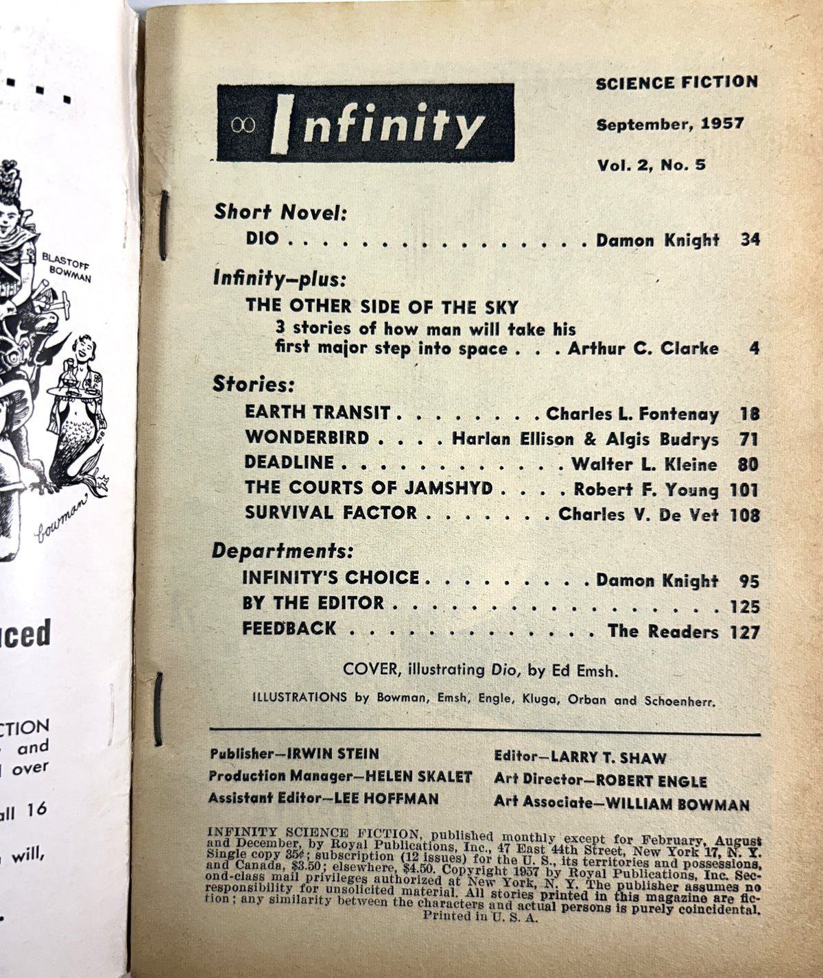 Infinity Science Fiction Vol. 2 No. 5 September 1957