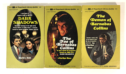 Set of 3 Dark Shadows by Marilyn Ross 1969-1970