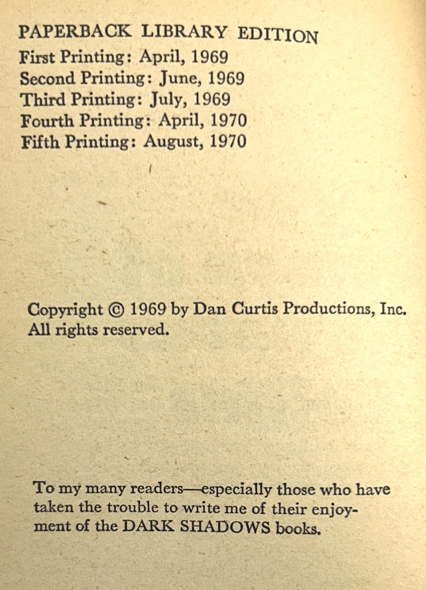 Set of 3 Dark Shadows by Marilyn Ross 1969-1970