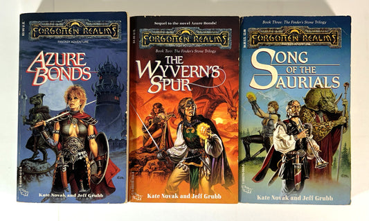 Forgotten Realms: The Finder's Stone rilogy by Kate Novak & Jeff Grubb 1988-1991 1st Printing