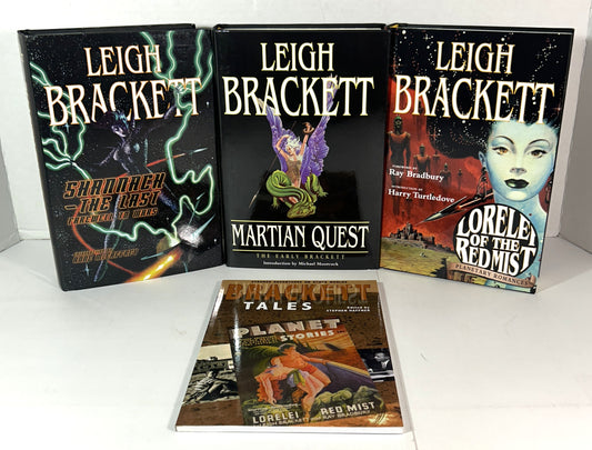 Set of Shannach the Last + Martian Quest + Lorelei of the Red Mist w/ Tales Booklet by Leigh Brackett 2002-2011 Limited Editions 2 SIGNED