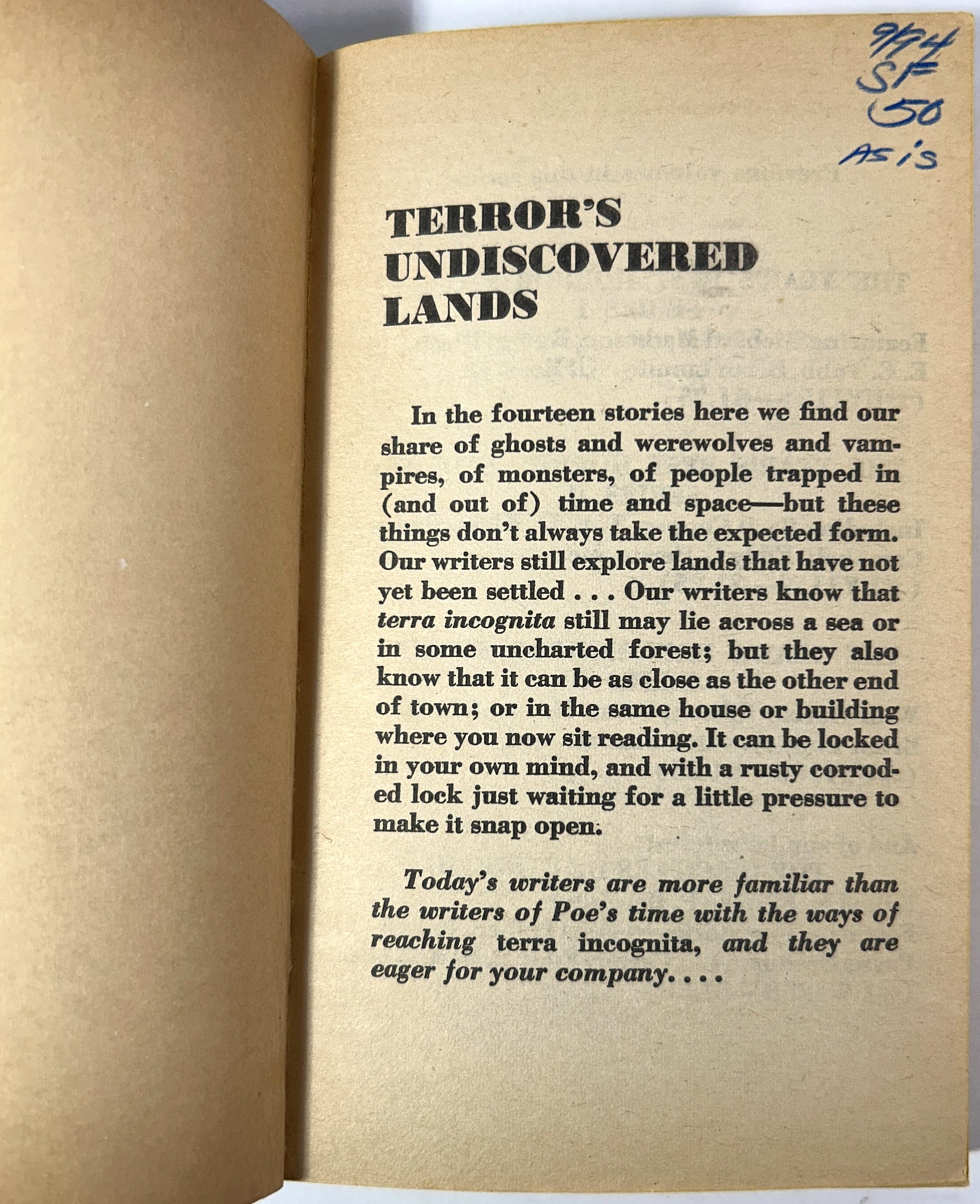 The Year's Best Horror Stories (Series IV) edited by Gerald W. Page 1976 1st Printing