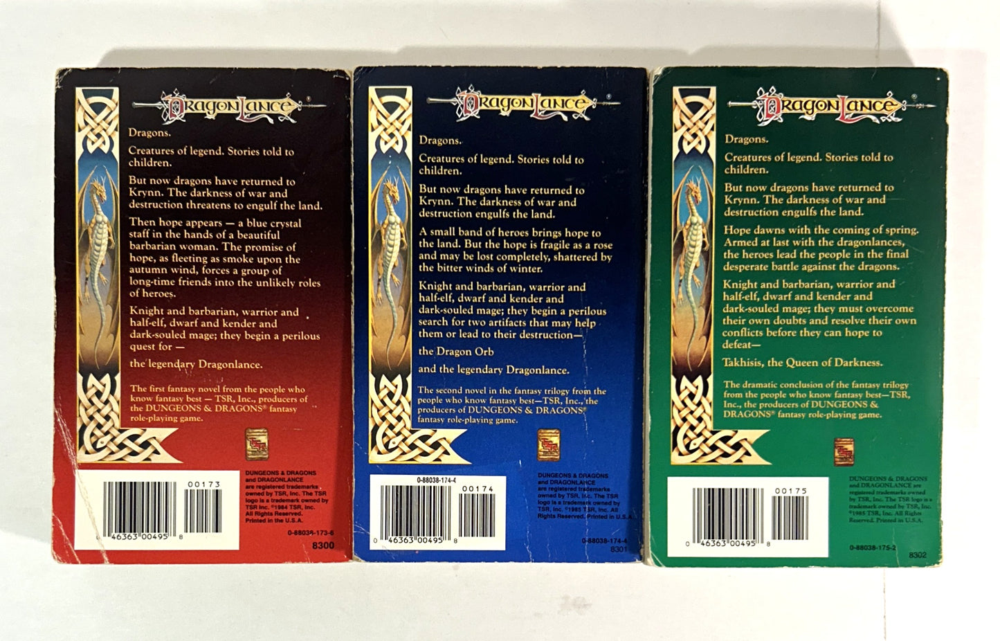 Dragonlance: Complete Chronicles by Margaret Weis & Tracy Hickman 1984-1985 Original Cover