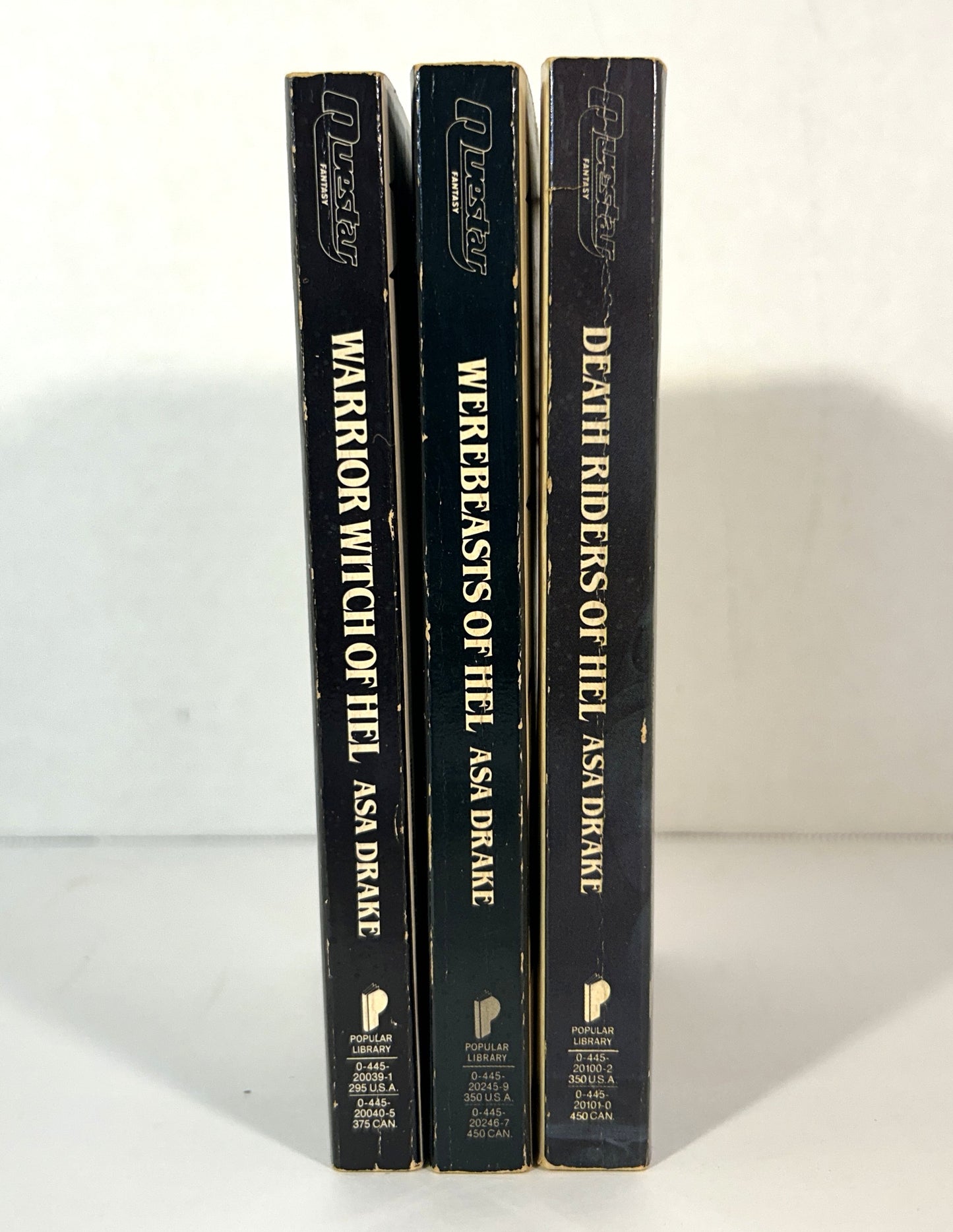 Complete Hel Trilogy by Asa Drake 1985-1986 1st Printings Boris Vallejo Illustrations