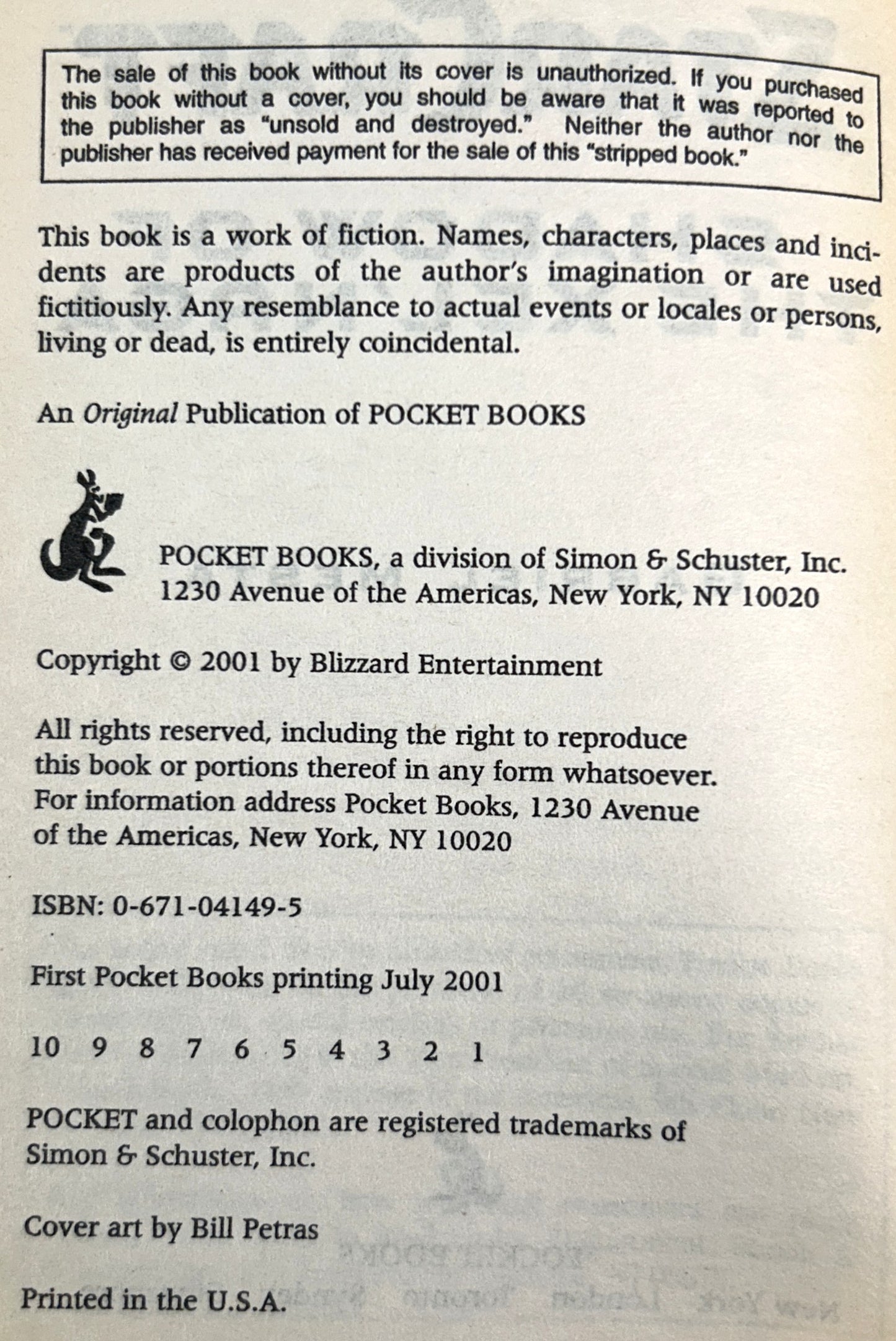 Set of 3 Starcraft 2001-2002 1st Printings