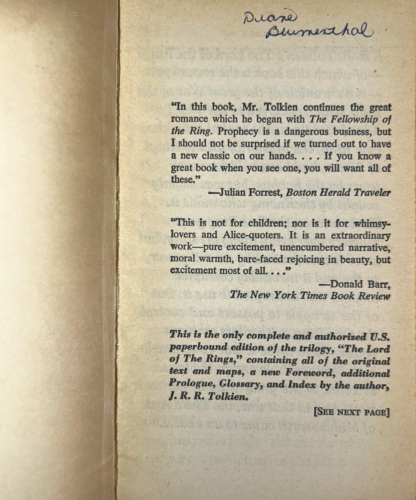 The Hobbit + Complete Set of the Lord of the Rings by RR Tolkien 1972 Remington Covers