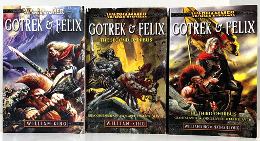 Warhammer: Set of 3 Gotrex & Felix Omnibuses by William King & Nathan Long 2006-2009