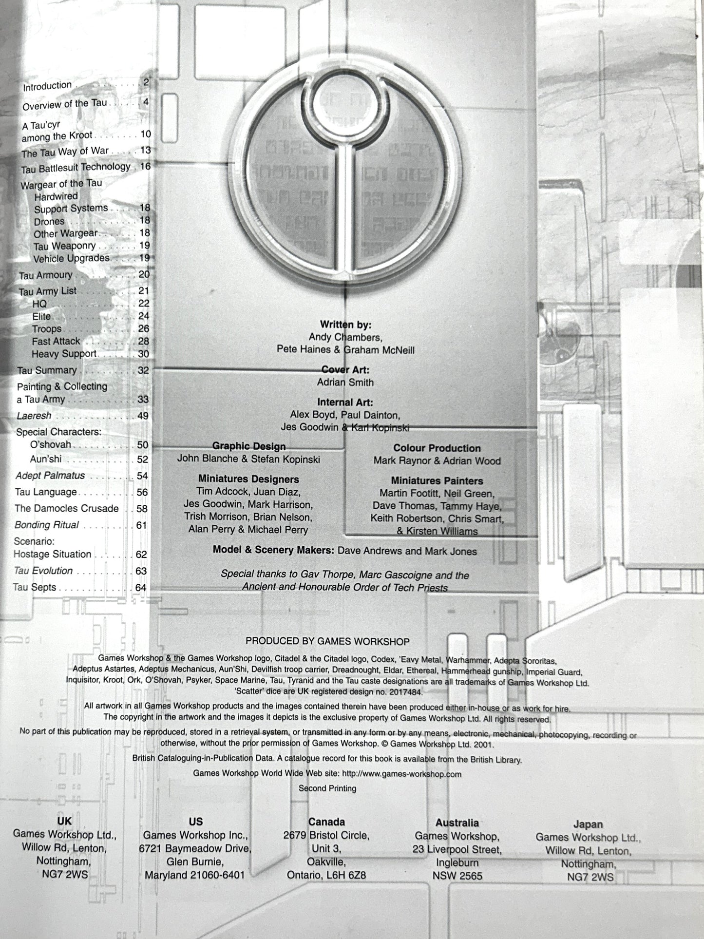 Warhammer 40,000: Codex Tau 2001 2nd Printing