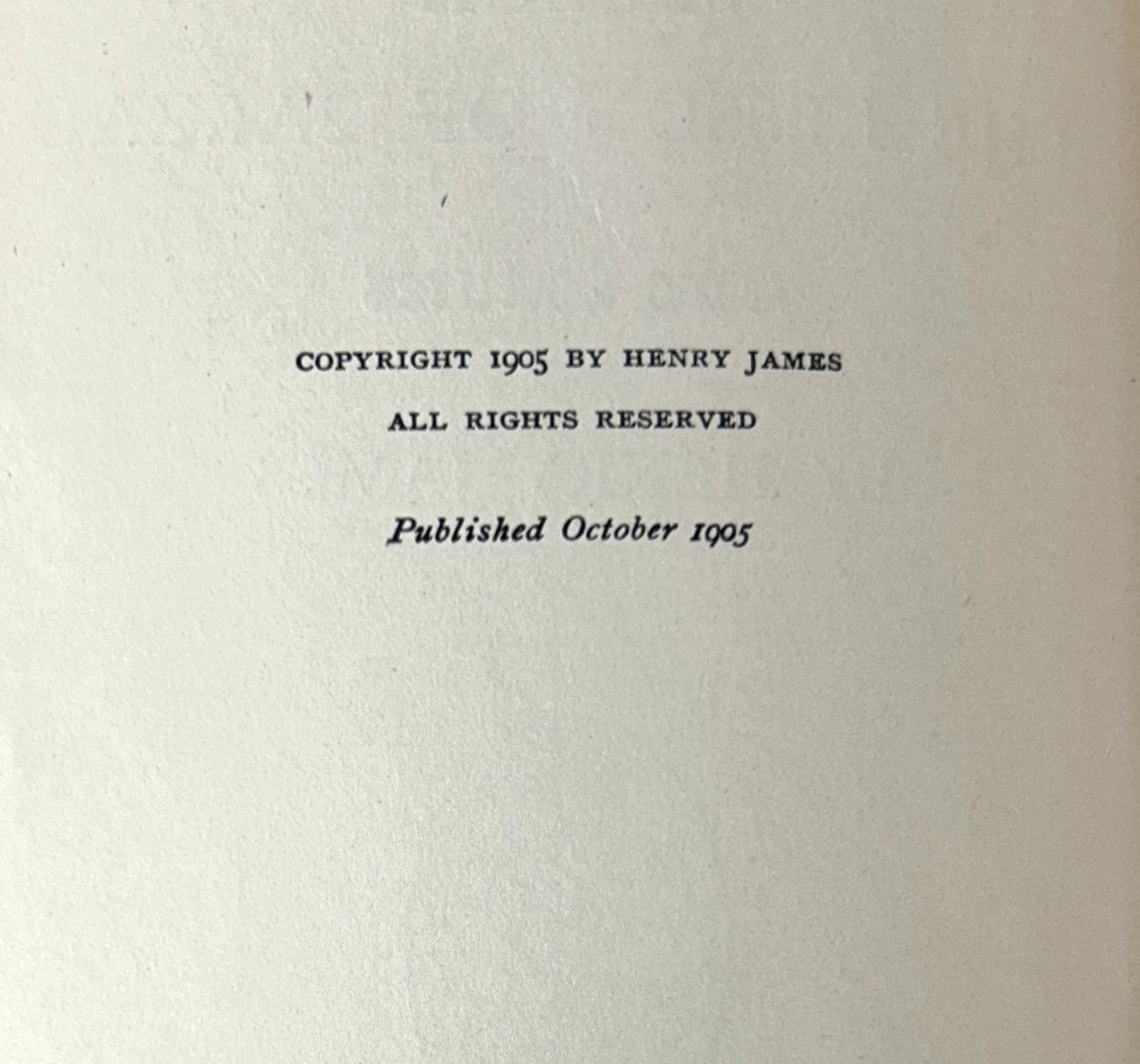 The Question of Our Speech: The Lesson of Balzac by Henry James 1905 1st Edition