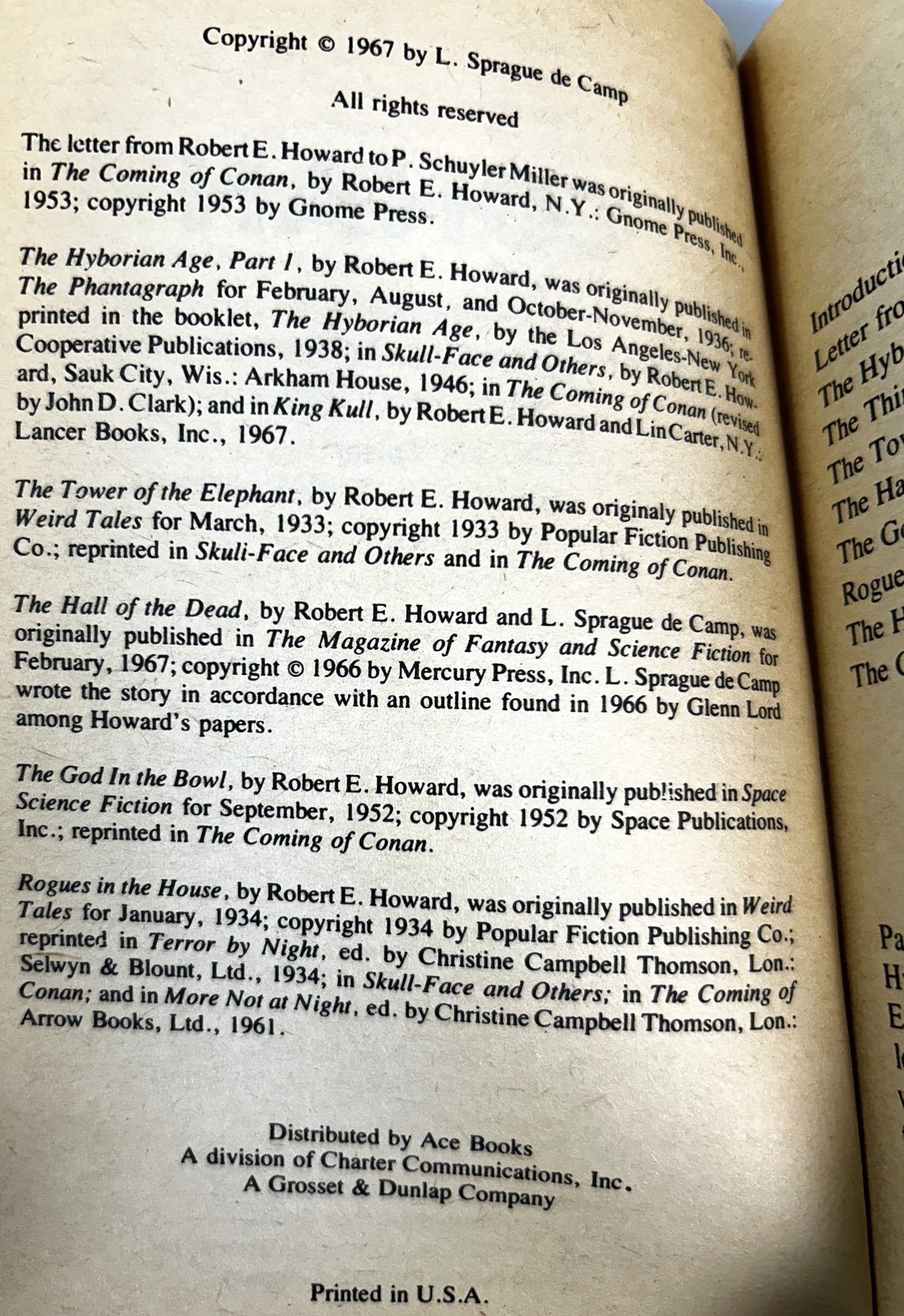 Set of 12 Conan by Robert E. Howard Lin Carter & L. Sprague de Camp c 1960s Ace Editions