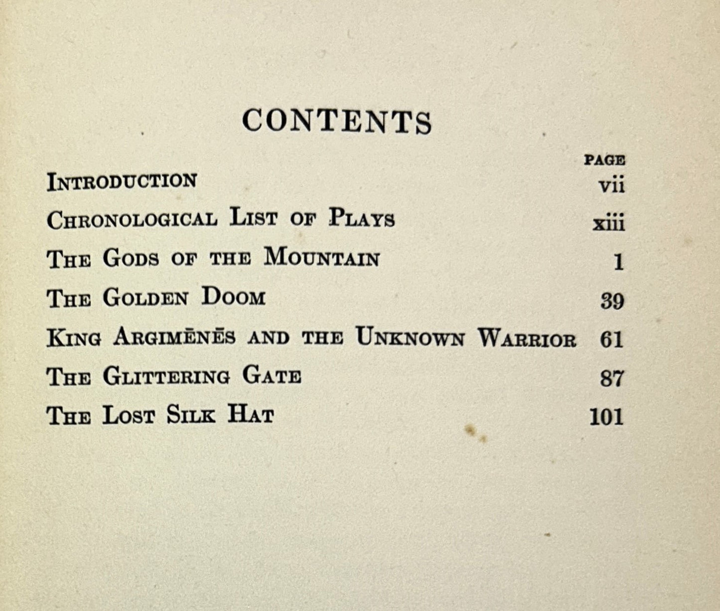 Five Plays by Lord Dunsany 1914