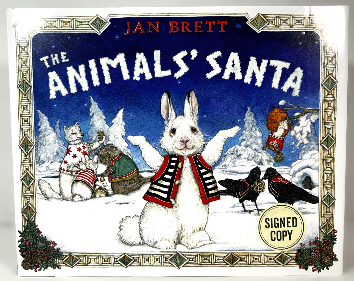 The Animals' Santa by Jan Brett 2014 SIGNED