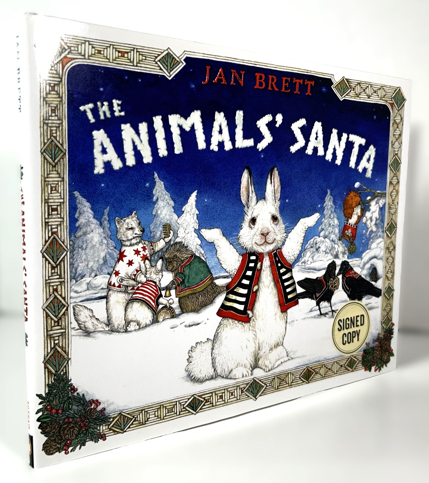 The Animals' Santa by Jan Brett 2014 SIGNED