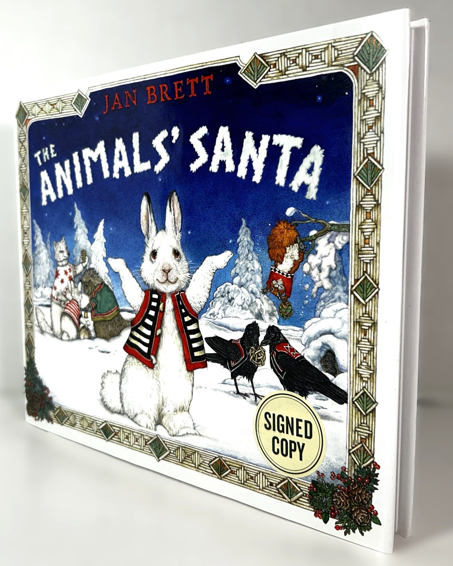 The Animals' Santa by Jan Brett 2014 SIGNED