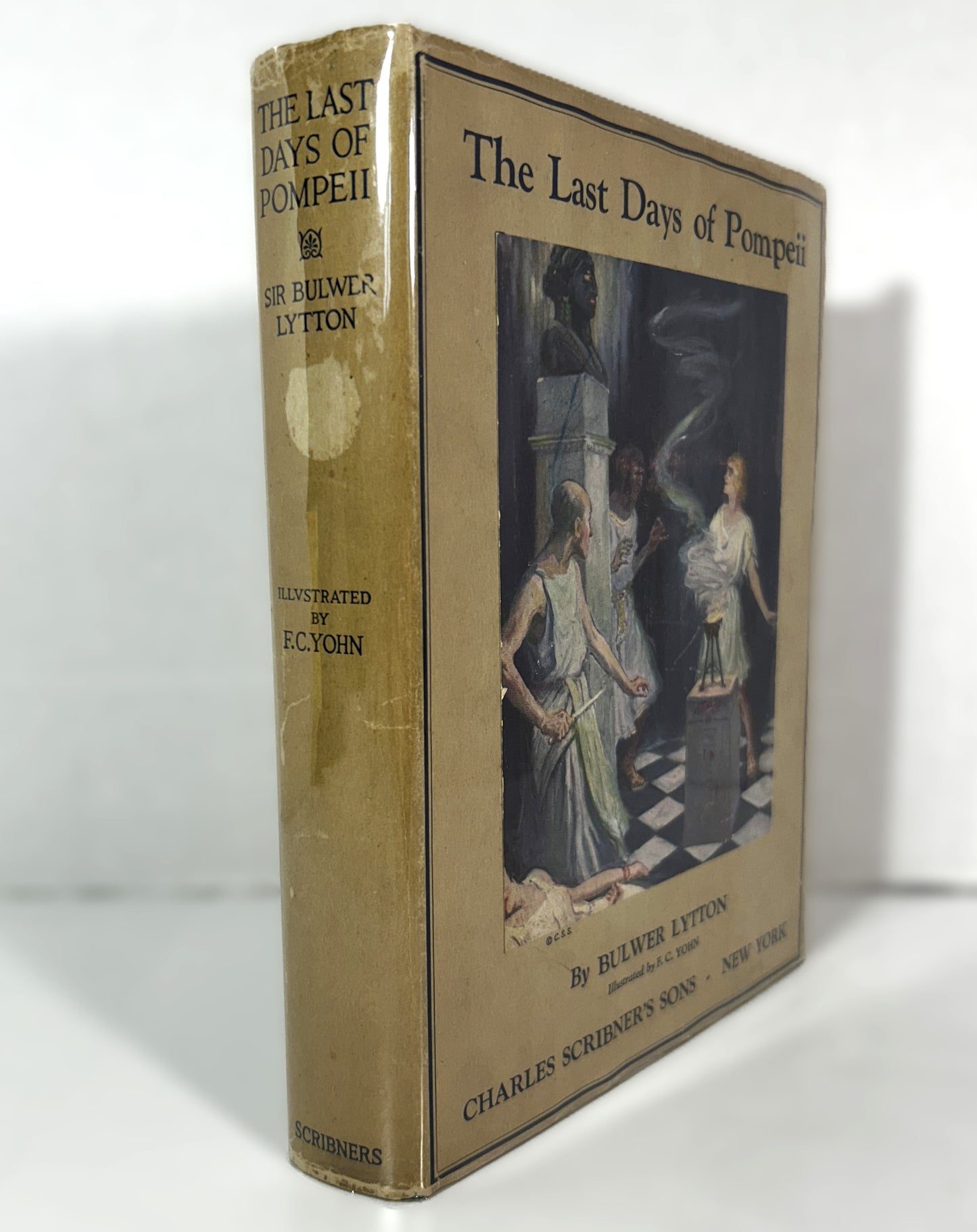 The Last Days of Pompeii by Bulwer Lytton illus by FC Yohn 1926 1st Ed