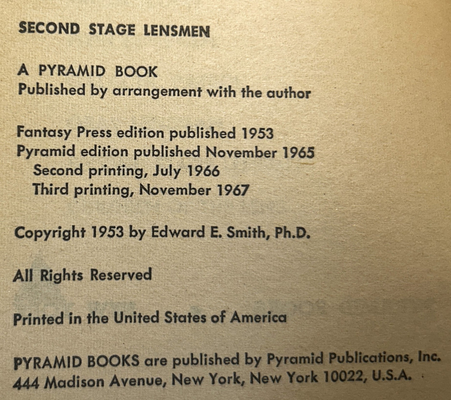 Complete Set of 7 Lensman Series by EE 'Doc' Smith 1967-1968