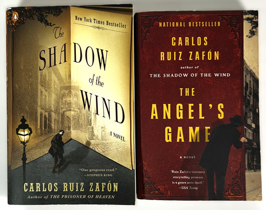 Set of 2 Carlos Ruiz Zafon Novels 2004-2009 Softcovers