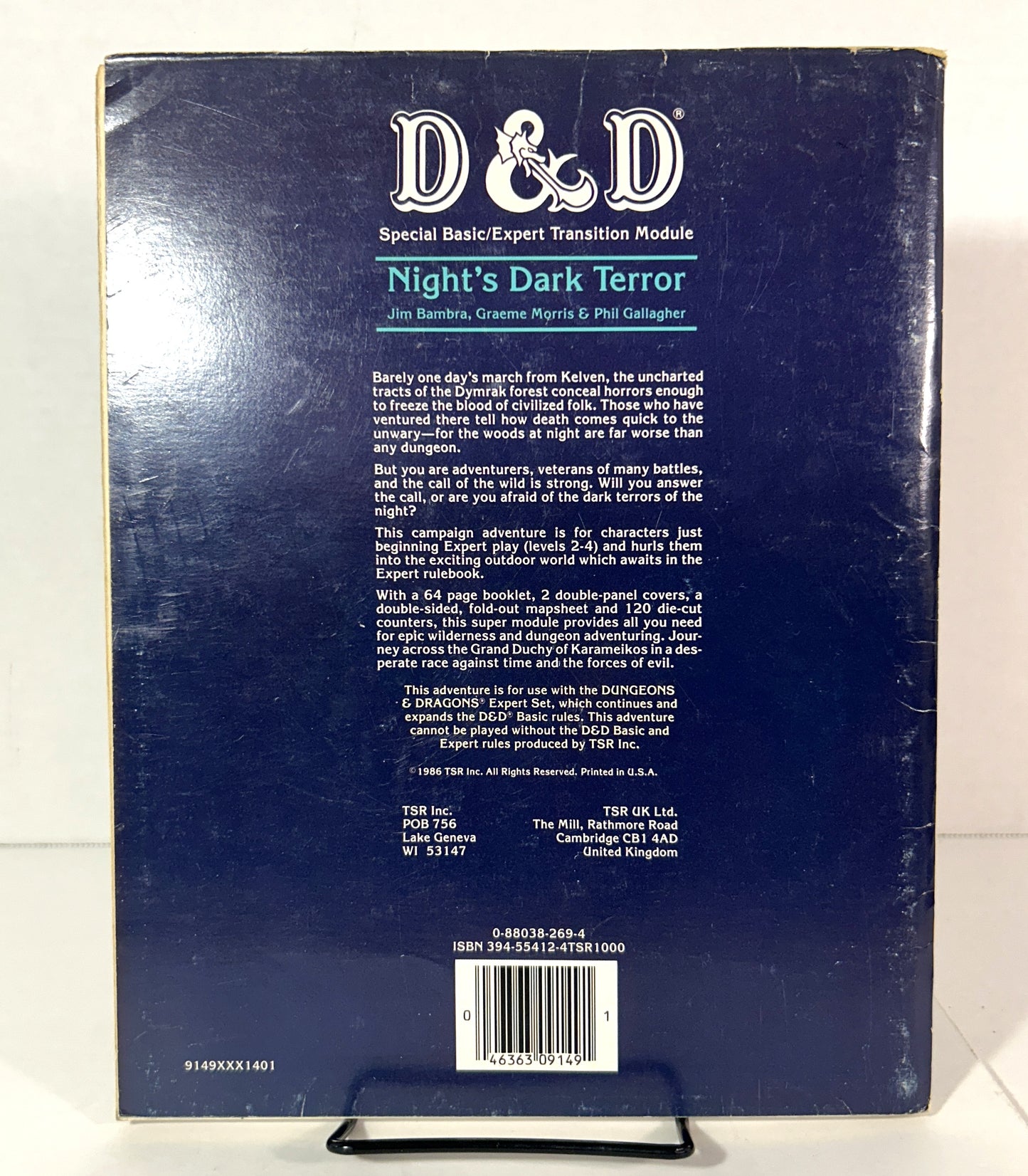 Dungeons & Dragons (B10) Night's Dark Terror by Jim Bramba RPG