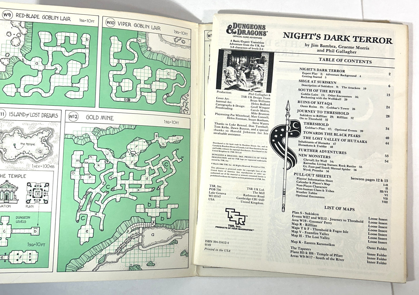 Dungeons & Dragons (B10) Night's Dark Terror by Jim Bramba RPG