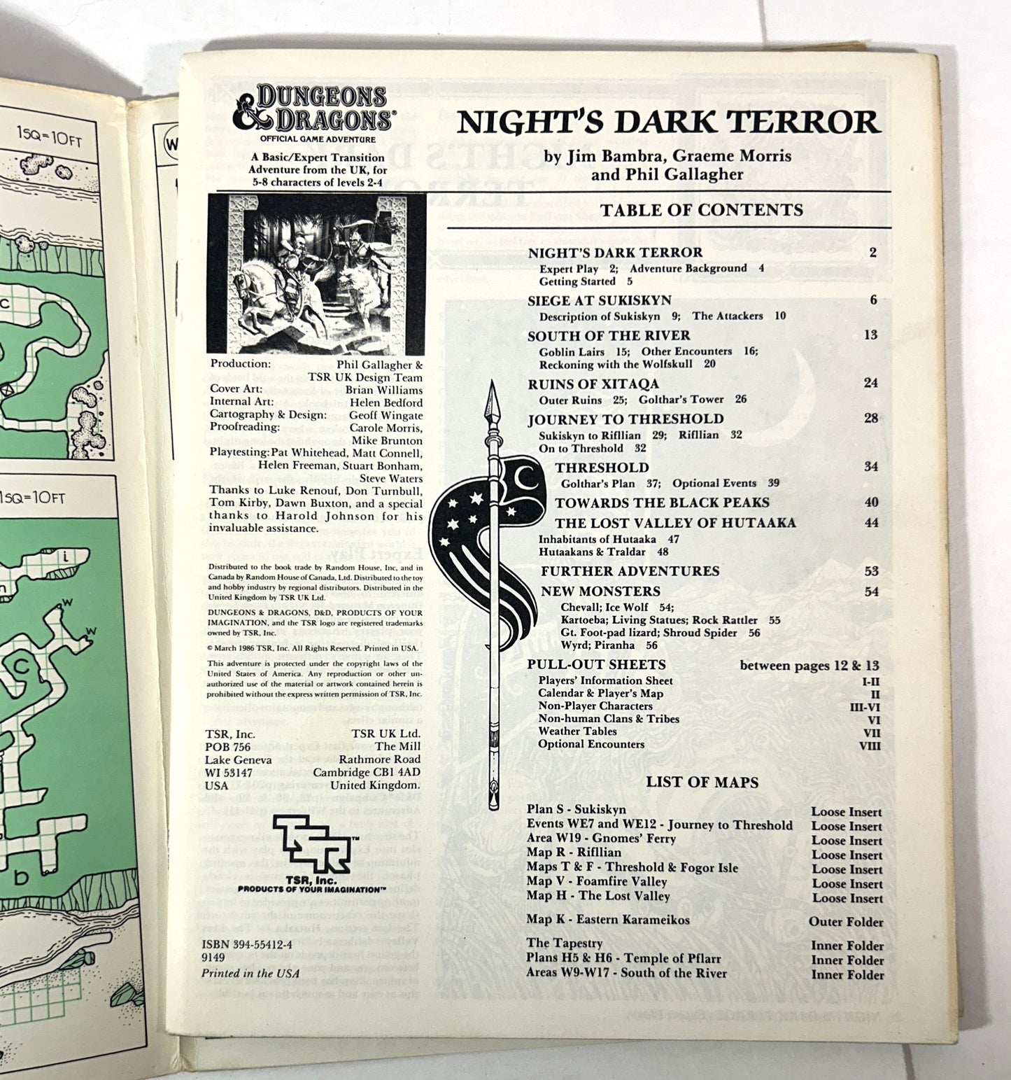 Dungeons & Dragons (B10) Night's Dark Terror by Jim Bramba RPG