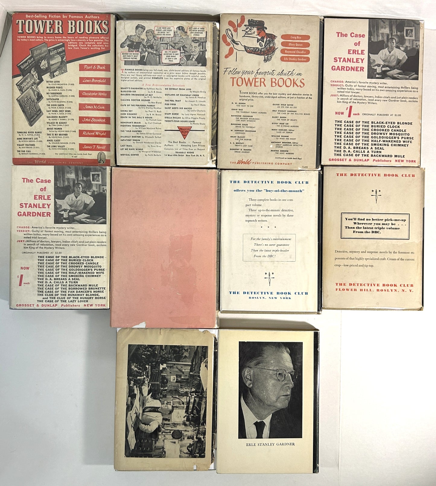 Lot of 10 Perry Mason Novels by Erle Stanley Gardner circa 1940s